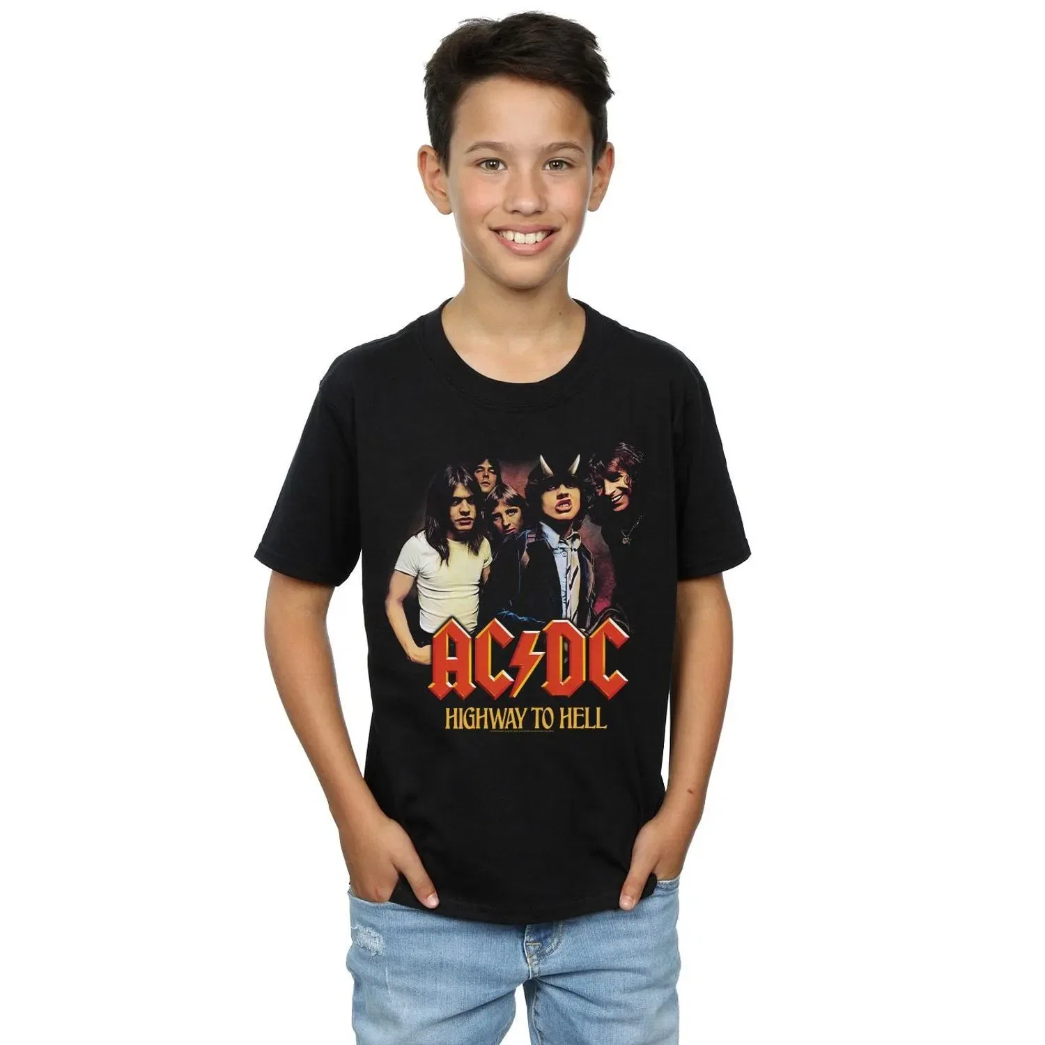 Футболка с принтом AC/DC, черный
