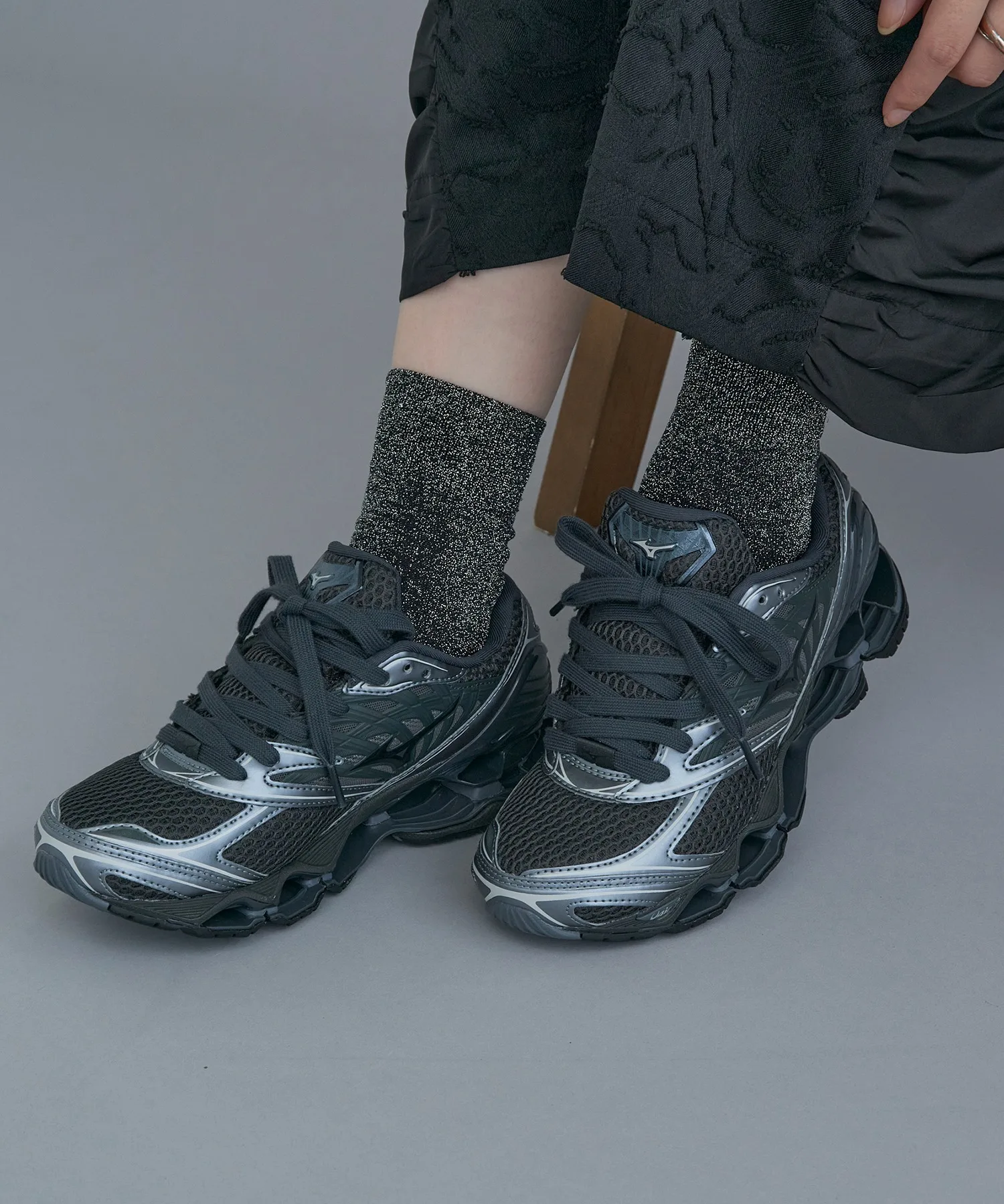 Унисекс кроссовки Wave Prophecy LS MIZUNO чёрные — фото 4