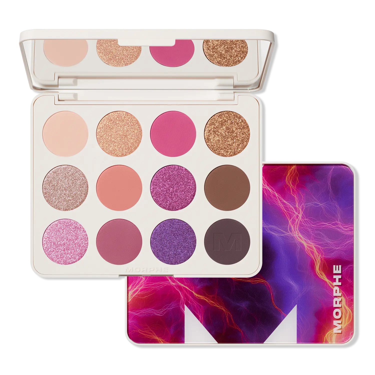

Палитра теней ChromaPlus 12-Pan Eyeshadow Palette Morphe, Electric Currant