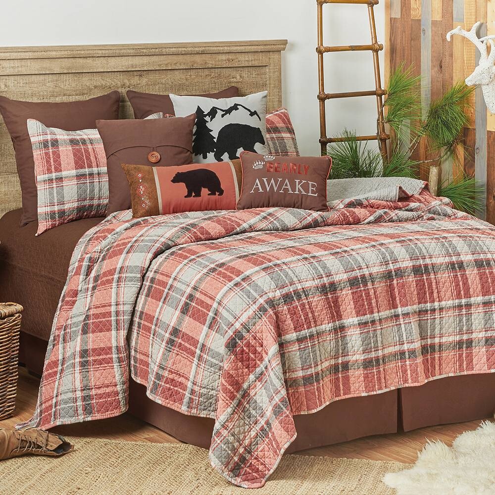 

C&F Home Комплект одеял в шафрановую клетку с накладками, оранжевый