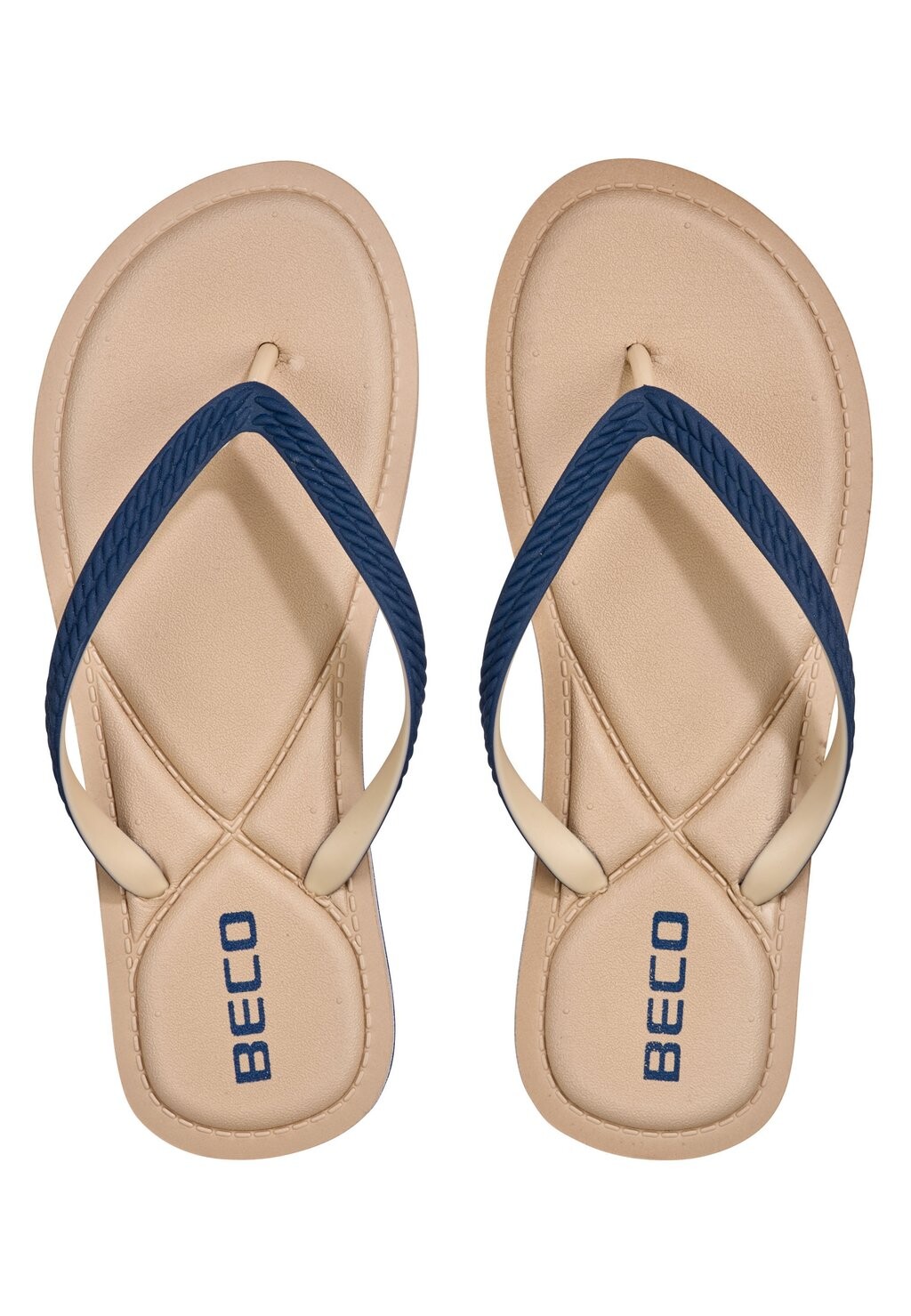 Сандалии ZEHENTRENNER V-STRAP BECO the world of aquasports, цвет beige blau — фото 3