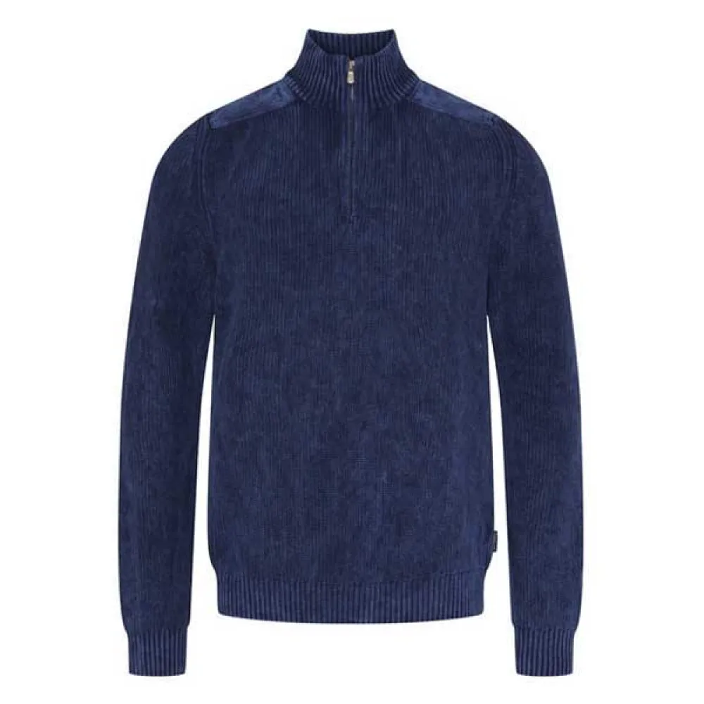 

Свитер Sea Ranch Archibald half zip, синий