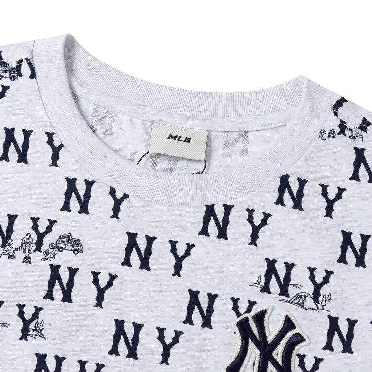 Футболка light heather gray для детей MLB KIDS, серый — фото 3