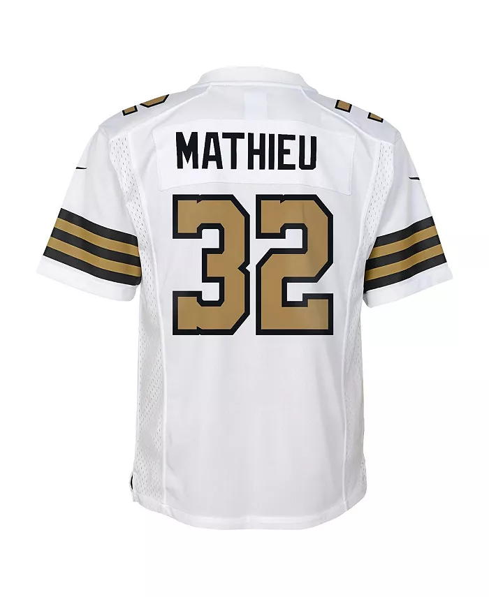 Футболка New Orleans Saints с именем Tyrann Mathieu для подростков Nike, черный — фото 4