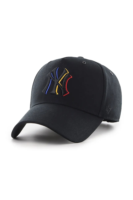 

Бейсболка с козырьком хлопковая MLB New York Yankees 47 Brand, черный