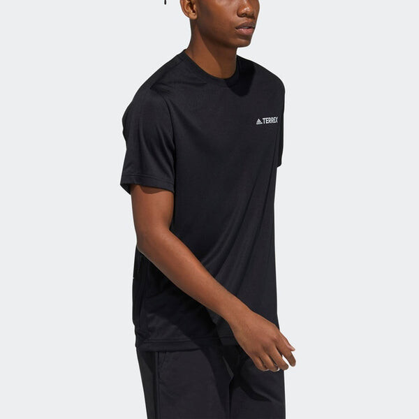 Футболка bao pack tee reflective printing sports short sleeve black Adidas, черный — фото 3