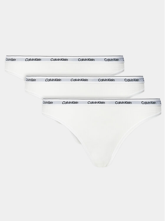 

Комплект из 3 классических женских трусов Calvin Klein, белый