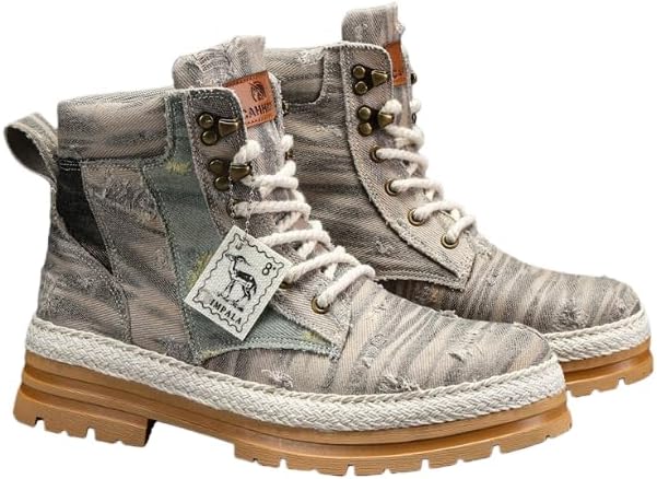 

Мужские ботинки - Высокие походные кроссовки для мужчин - Водоотталкивающие камуфляжные ботинки с ортопедическими стельками - Тактическая обувь для повседневного ношения, работы или активного отдыха Hhhchpm, Apricot