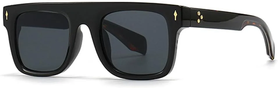 

Солнцезащитные очки UV400 с градиентным покрытием Rivets Punk для женщин и мужчин, для бега и занятий спортом на открытом воздухе UYPTK, Black Leopard Grey