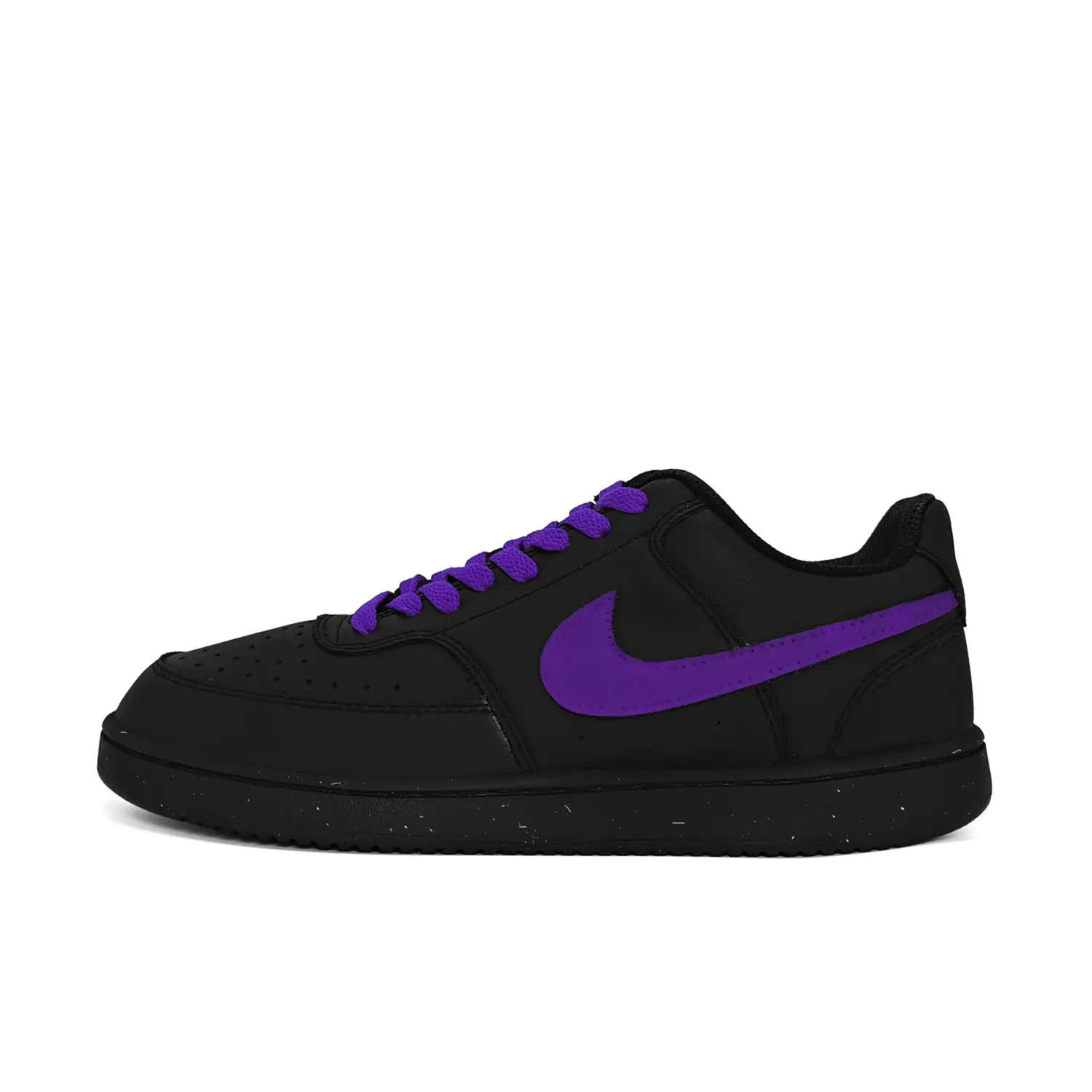 

Скейтбордные кеды Court Vision унисекс с низким верхом, черный, фиолетовый Nike
