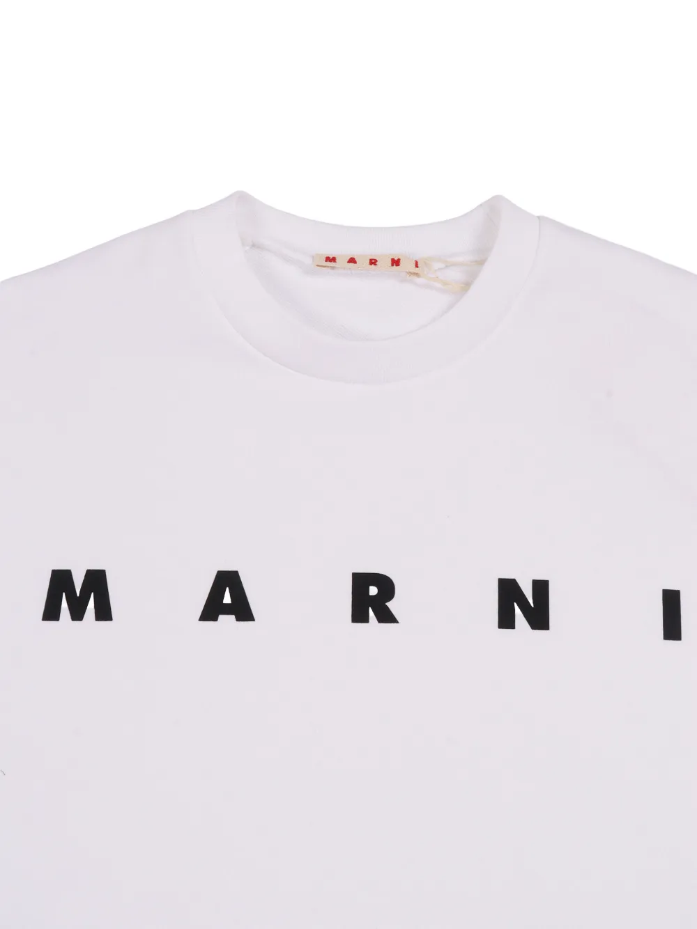 Свитшот с принтом логотипа Marni Kids, белый — фото 3