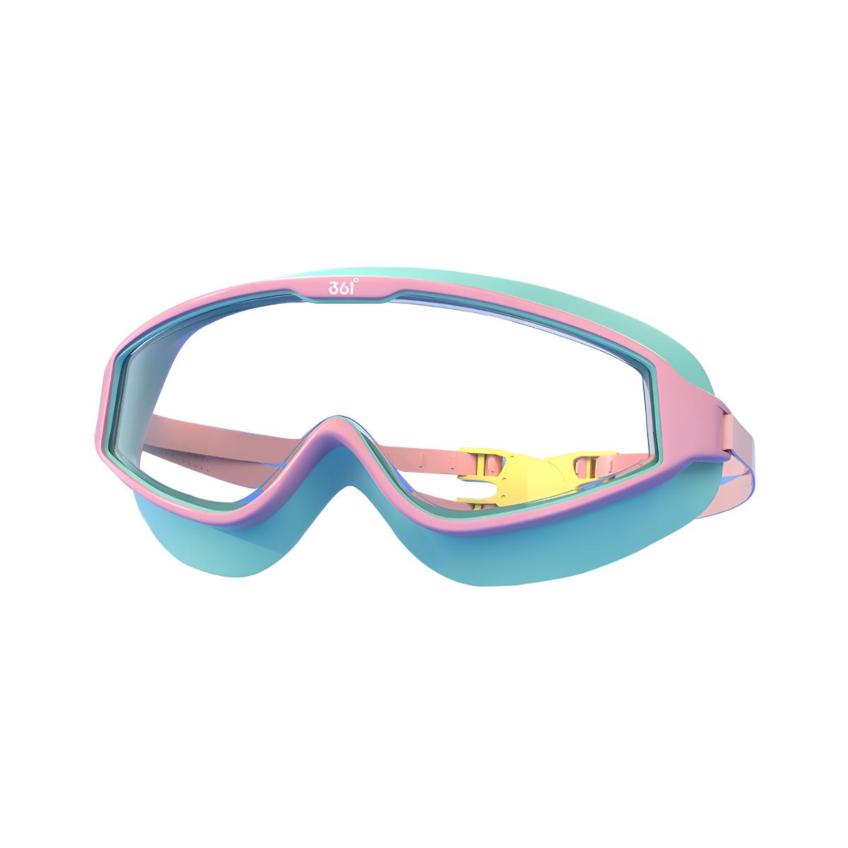 

Очки для плавания PC+Silicone для детей 361°, розовый зеленый