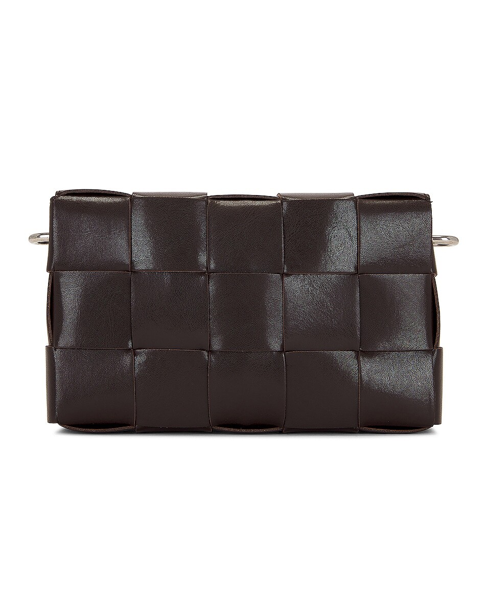 Холщовая сумка с лентами Intreccio Vogue Bottega Veneta, цвет Fondant & Natural Silver — фото 2