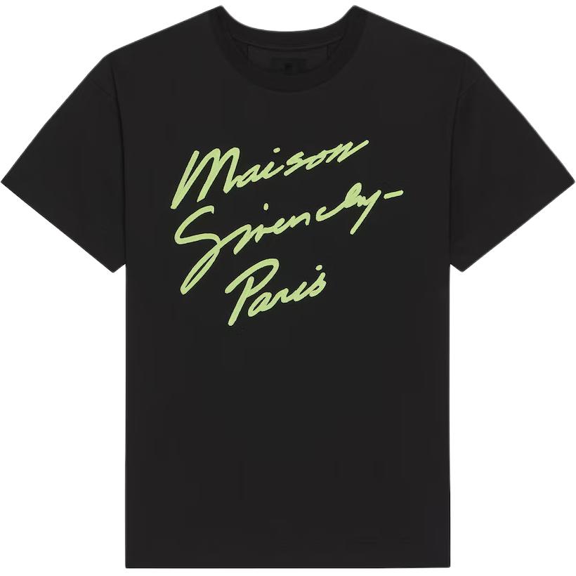 

Футболка с вышитым логотипом Givenchy, черная, Черный, Футболка с вышитым логотипом Givenchy, черная