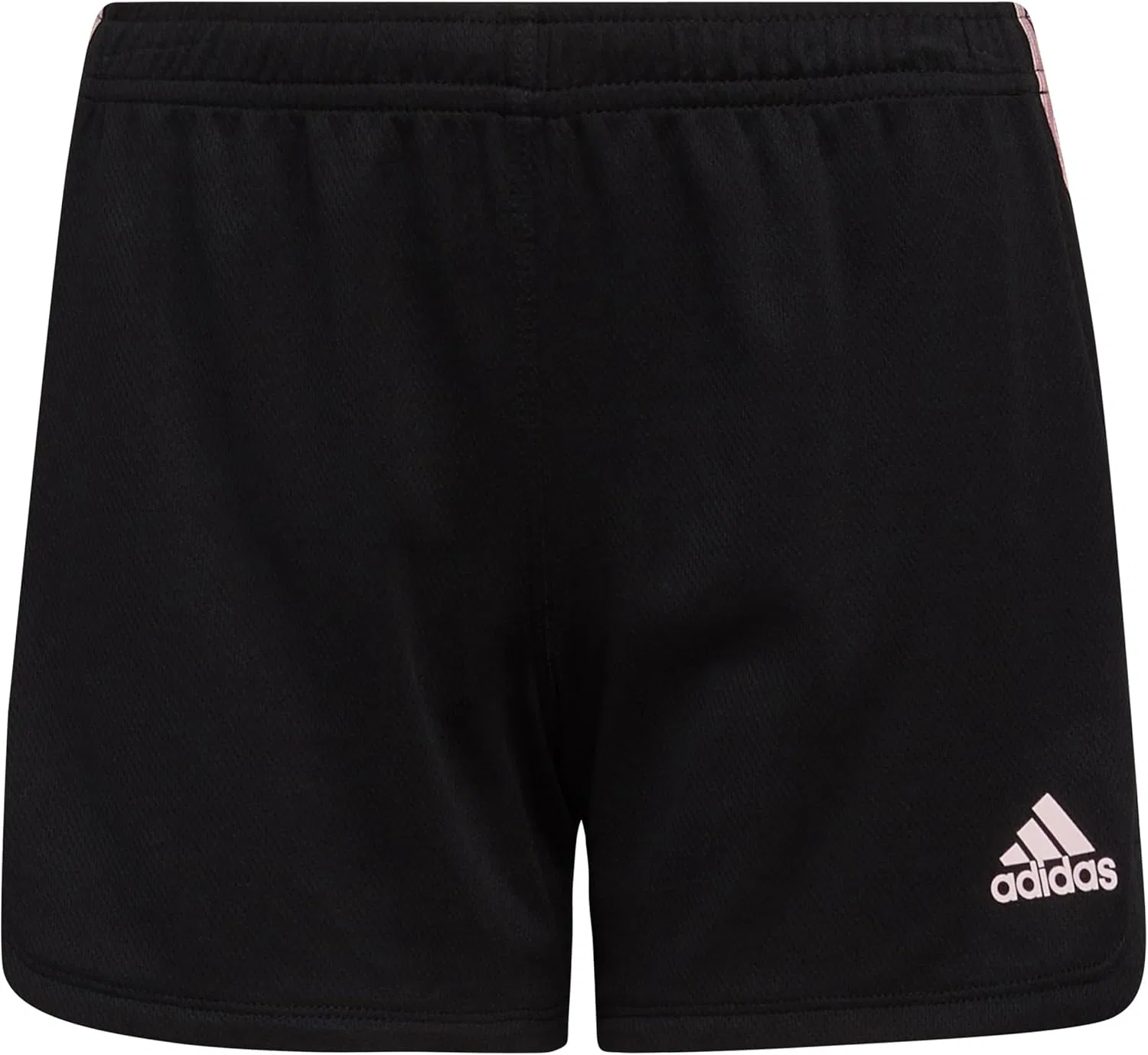 Шорты с 3-полосками adidas, черно-розовый градиент