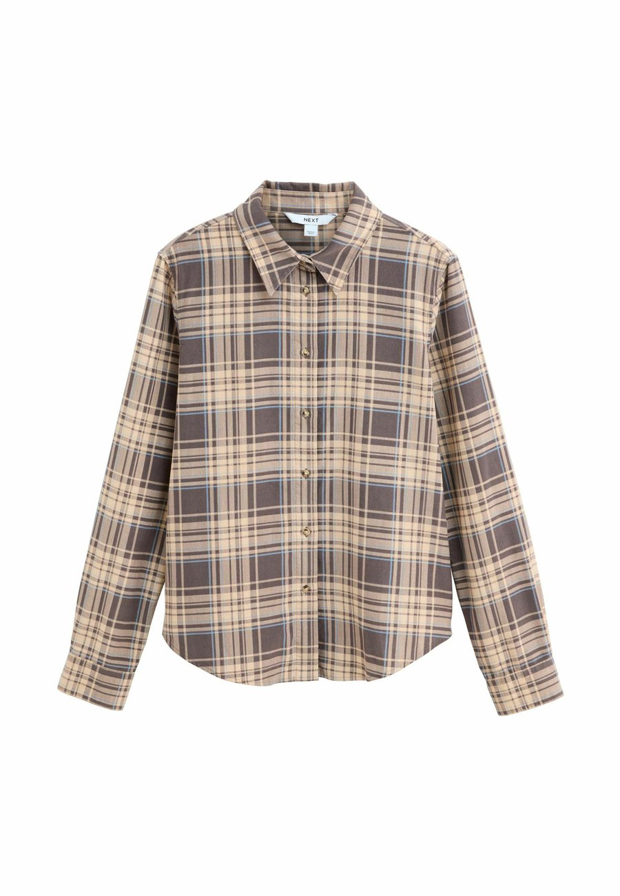 

Блуза Next LONG SLEEVE, Brown Cream Check/Beige