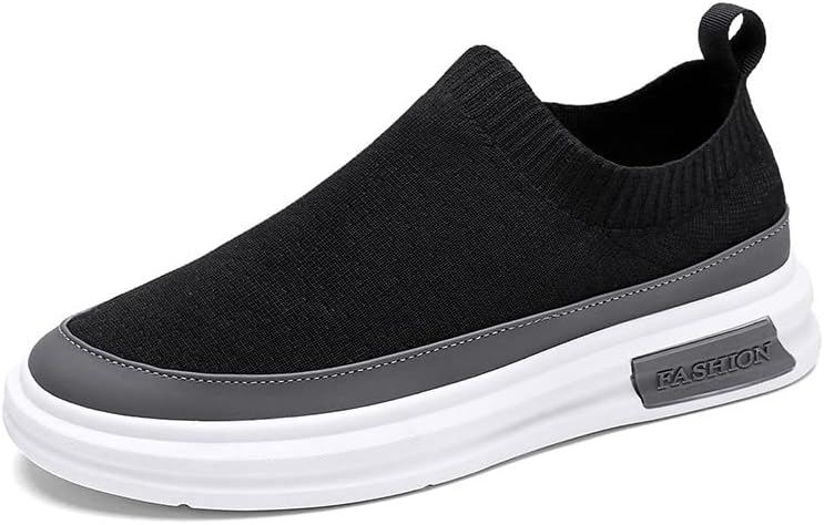 

Мужские модные кроссовки Дышащие повседневные беговые кроссовки Модные спортивные прогулочные кроссовки Удобная амортизация Универсальная спортивная обувь Для ежедневных тренировок Qacksv, черный