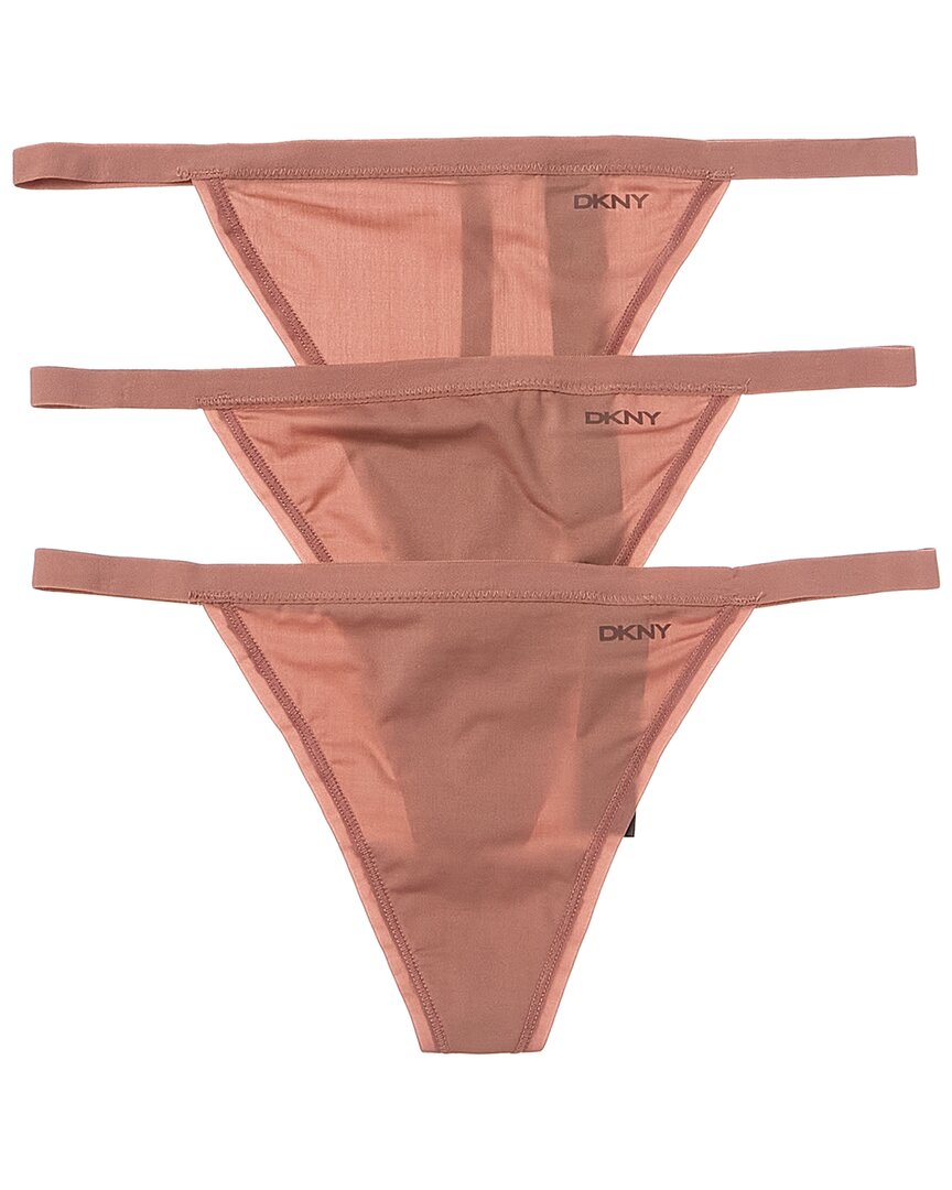 

Трусики-стринги DKNY Active Comfort 3 шт, розовый