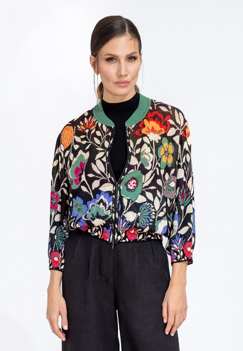 

Кардиган FLORAL PATTERN Ivko, черный