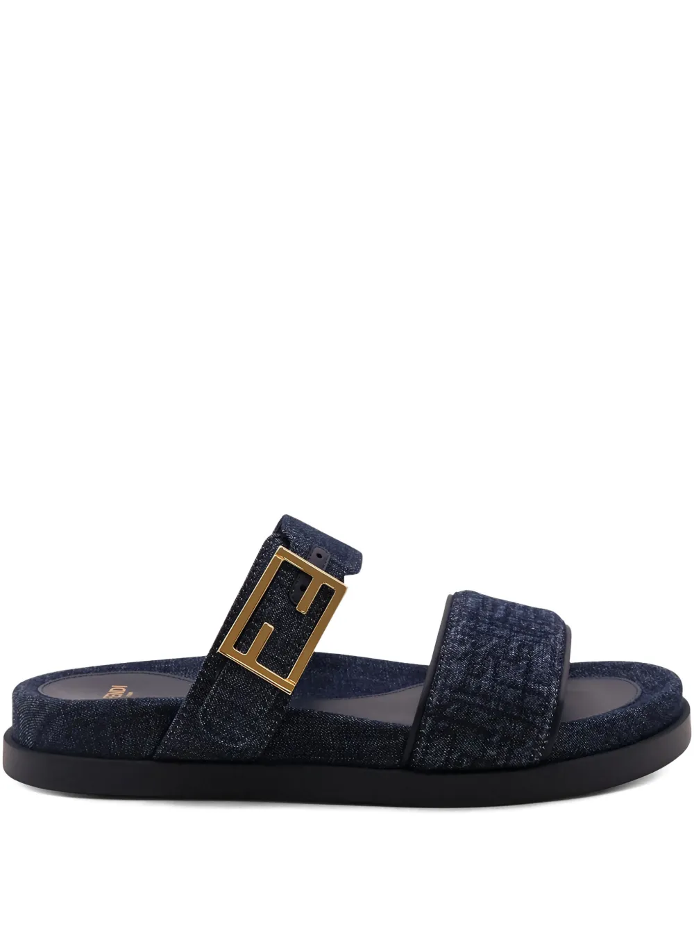 Сандалии с ремешками и пряжками Fendi, синий