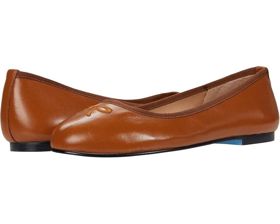 Женские туфли Nicky Hilton - Kathy Flat, размер 8, коричневые, кожа, слип-он, French Sole, ZPO1070