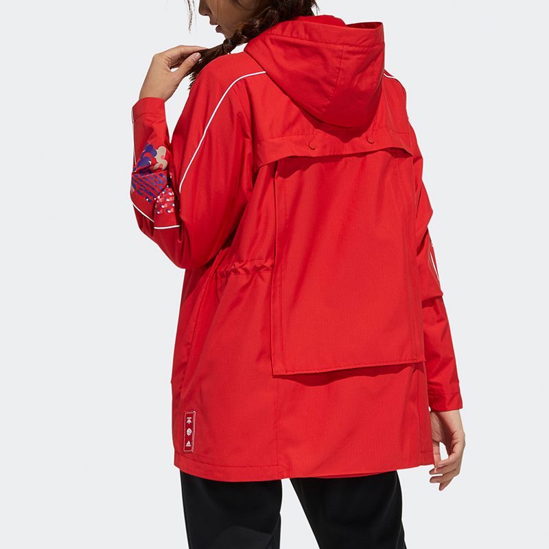 Куртка женская светло-алая Adidas — фото 4