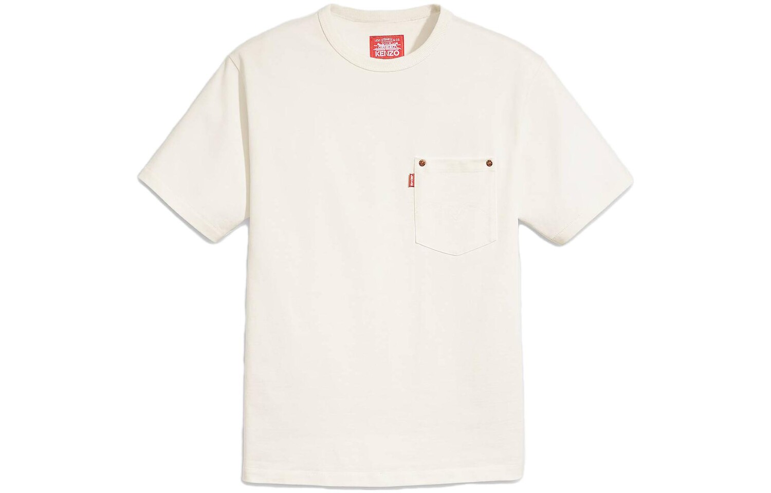 

Футболка Kenzo X LEVI"SX KENZO CO-BRAND унисекс белая Levi’S, белый