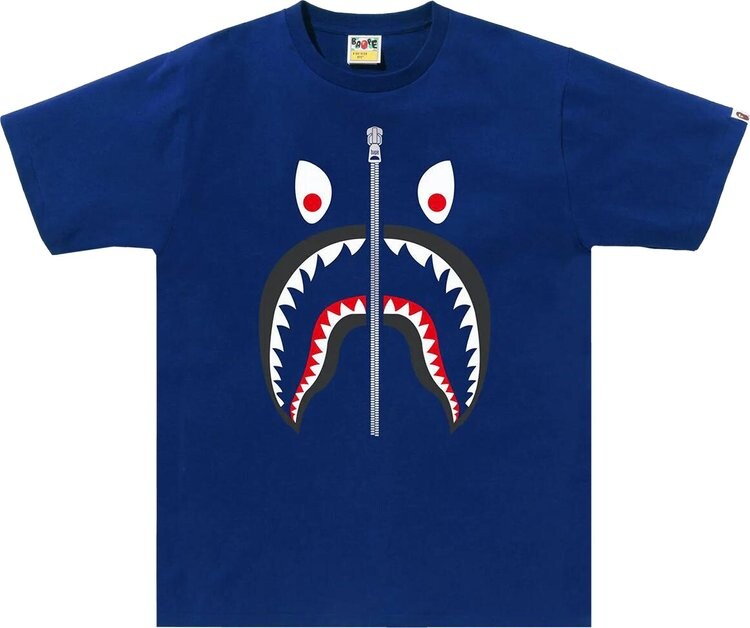 

Футболка BAPE Mad Shark 'Blue', синий