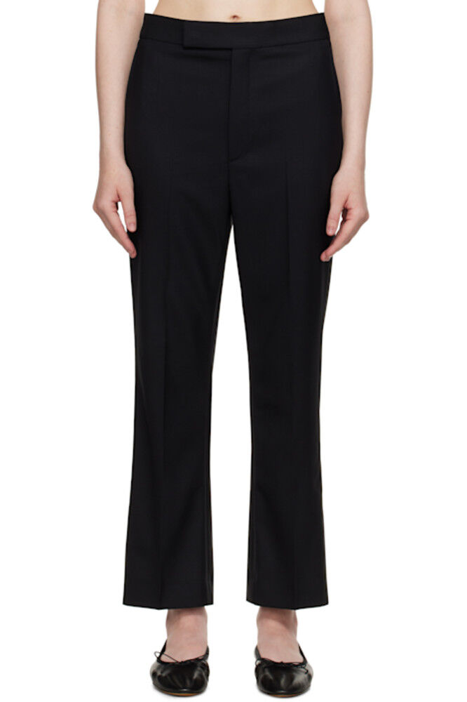 

Черные укороченные брюки с высокой талией Maria McManus