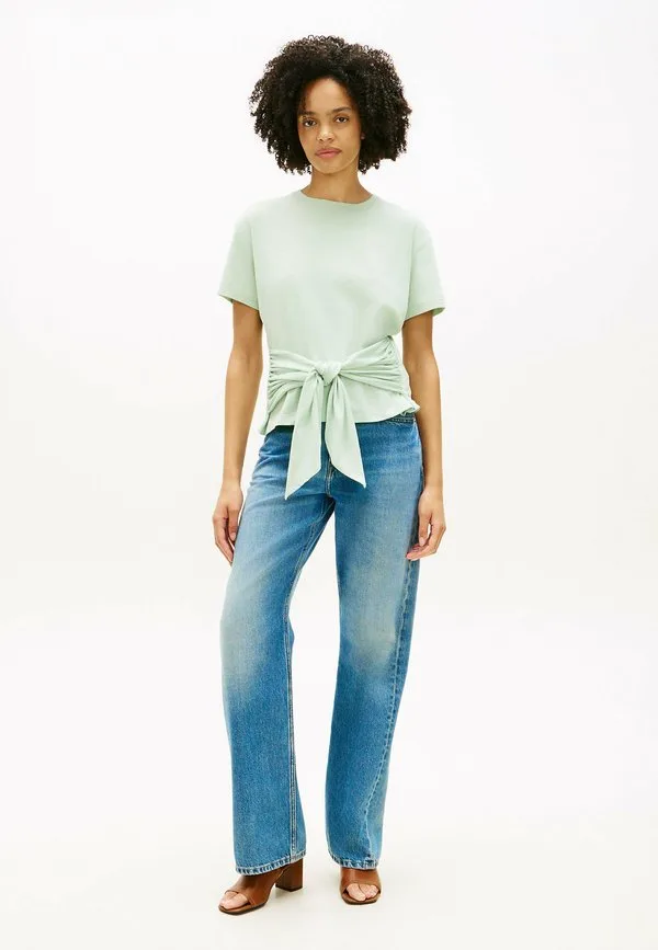 Футболка с принтом в виде узла co slub knot tee print Tommy Hilfiger, Gentle Jade — фото 2