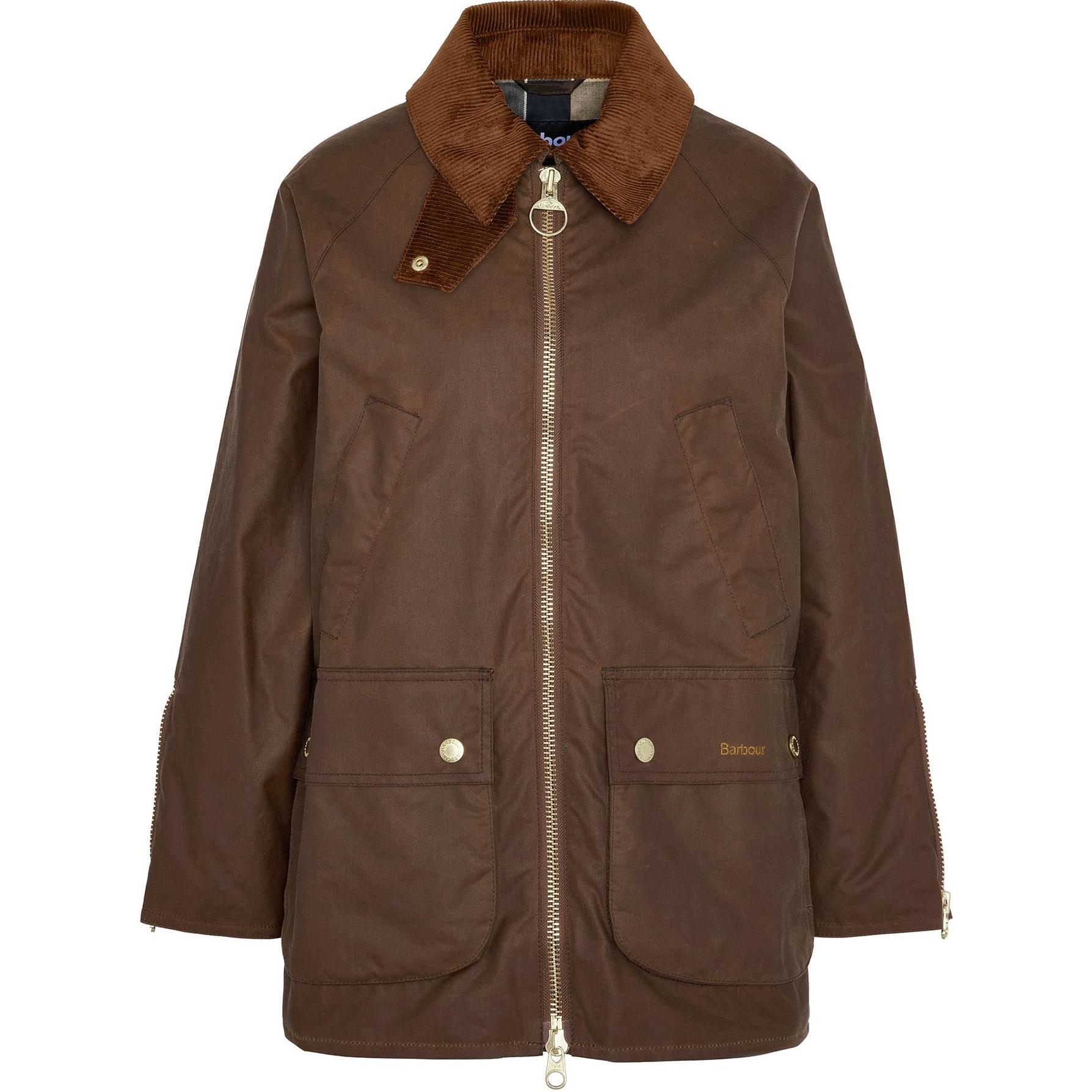 

BARBOUR Куртка с вельветовым воротником на молнии, Tan
