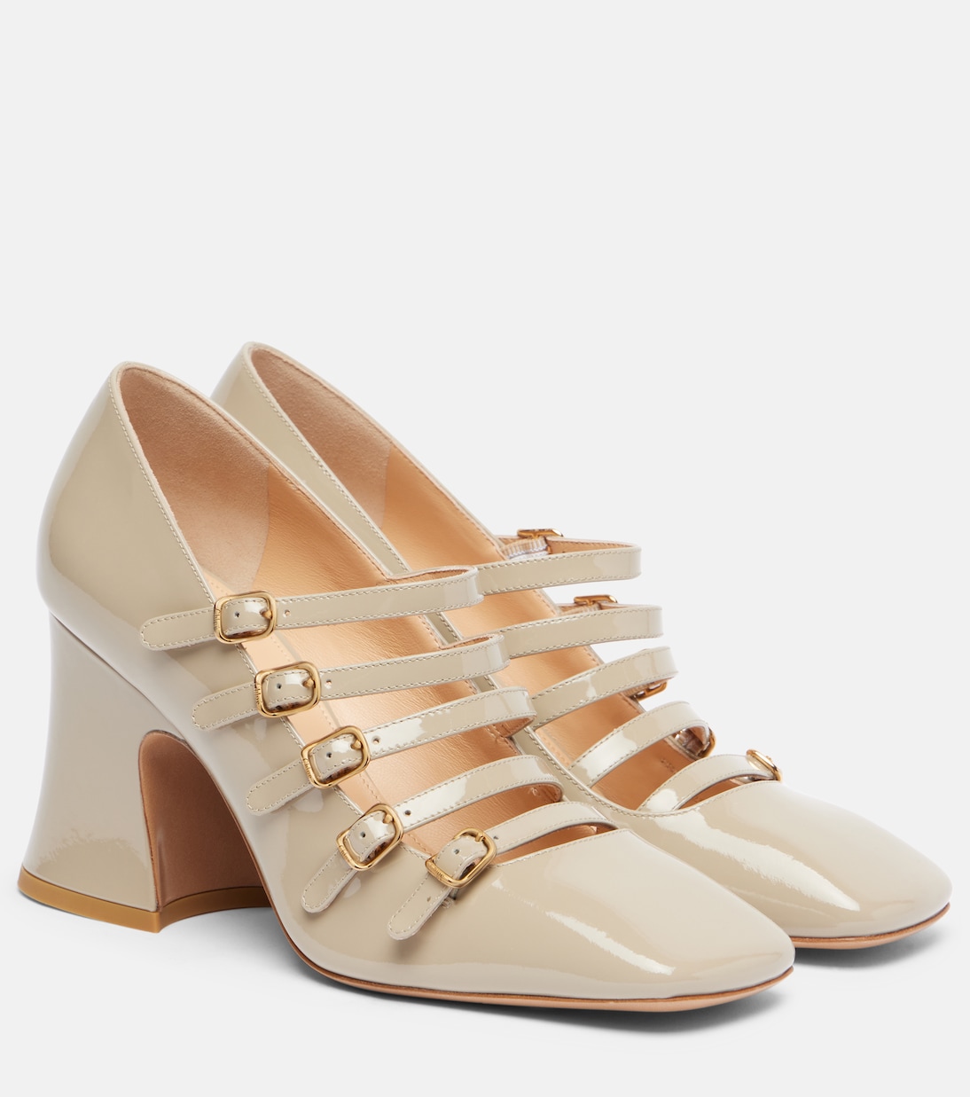 Janis 80 лакированные туфли Mary Jane Chloé, City Grey