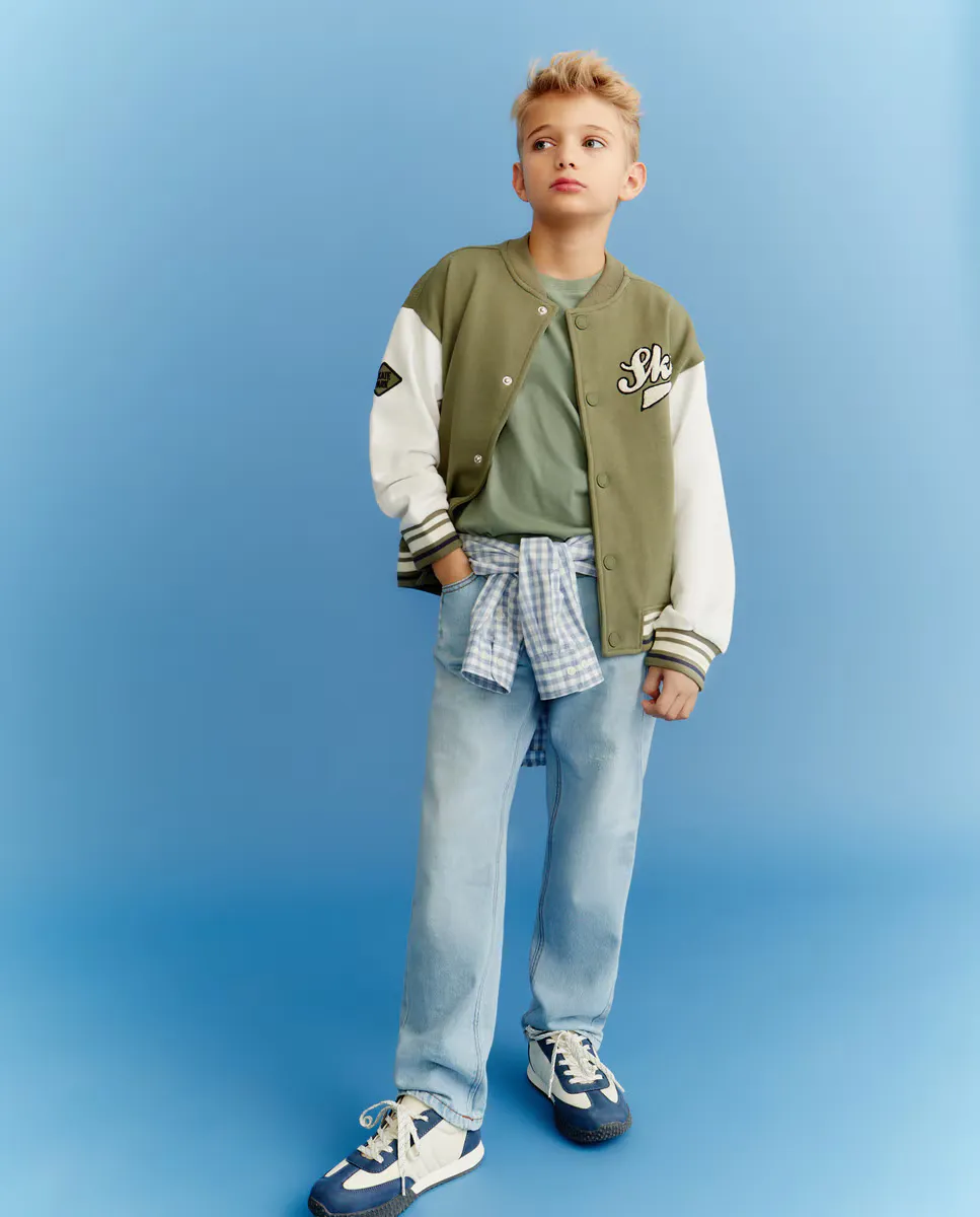 

Толстовка в стиле бомбер для мальчиков Kids El Corte Inglés, зеленый