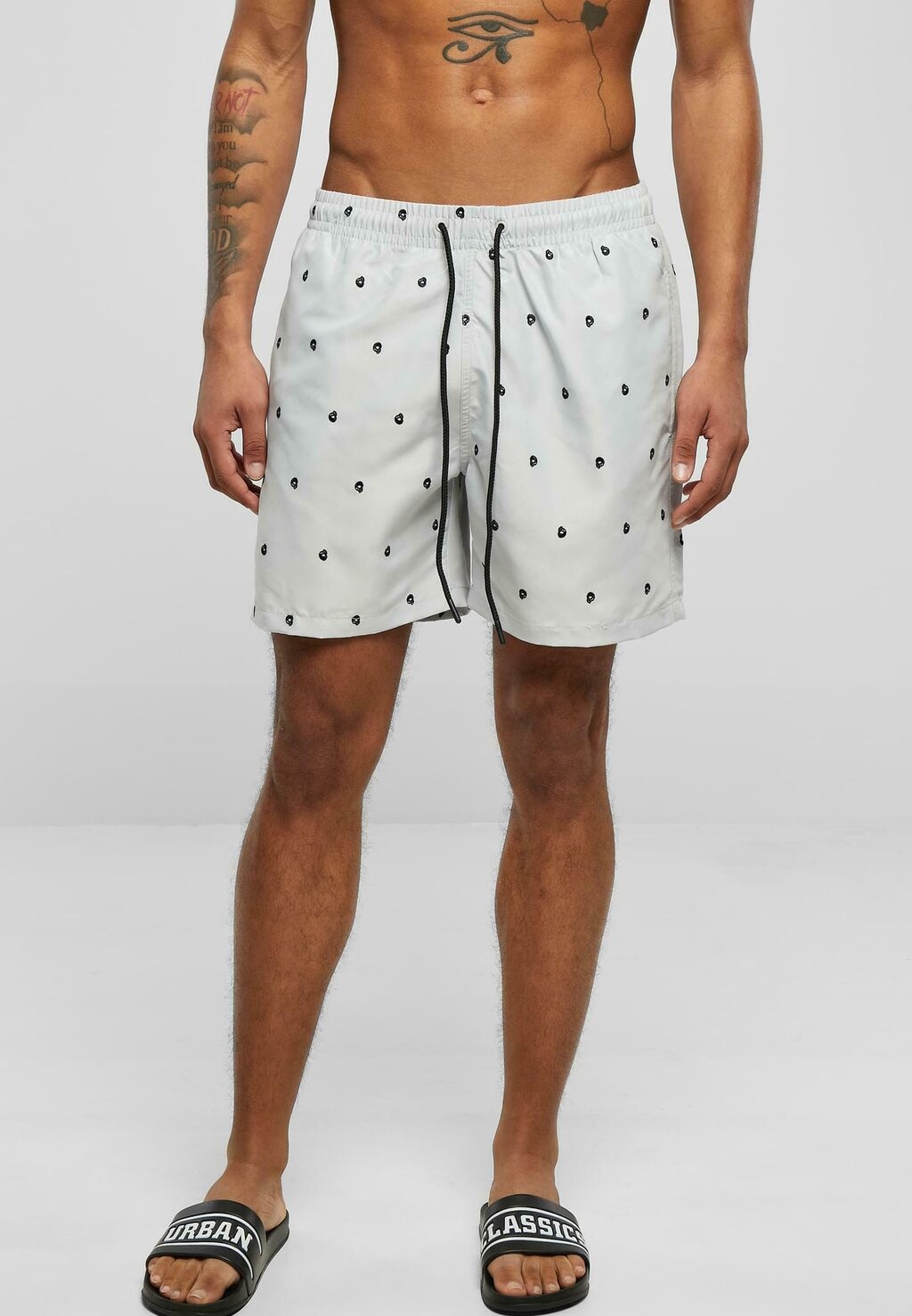 

Шорты для плавания Embroidery Swim Urban Classics, цвет skull lightasphalt black