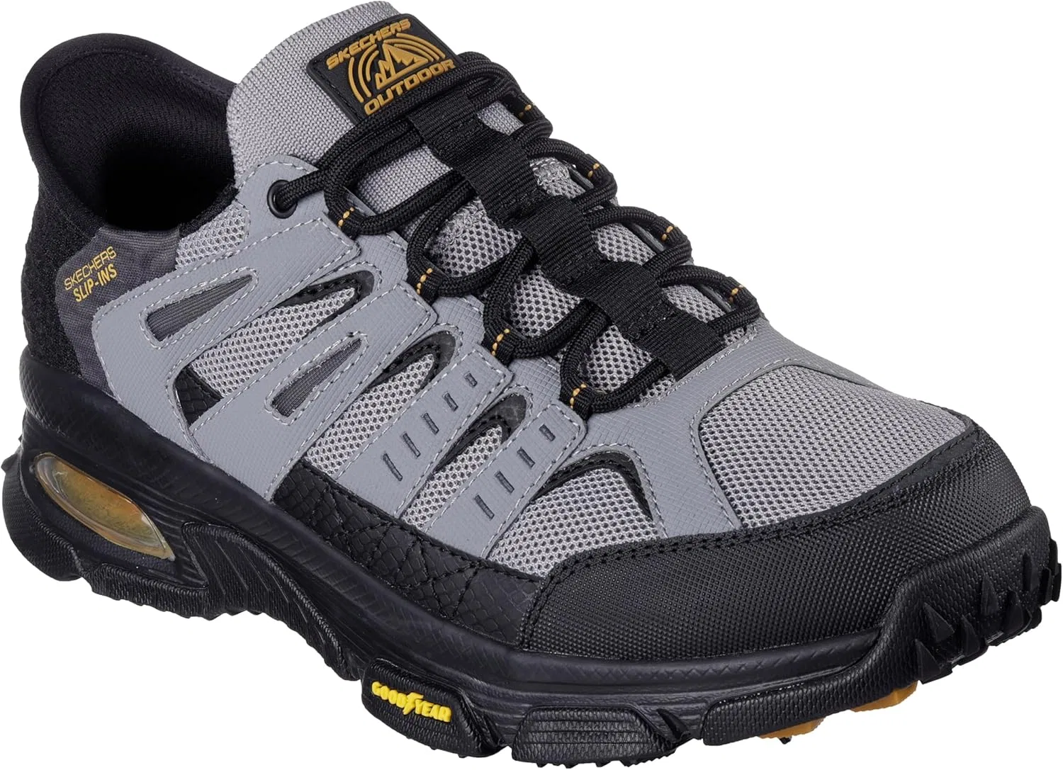 Мужские кроссовки Skechers Skech-air Envoy Emissary Slip-in Trainers, черный/серый — фото 4