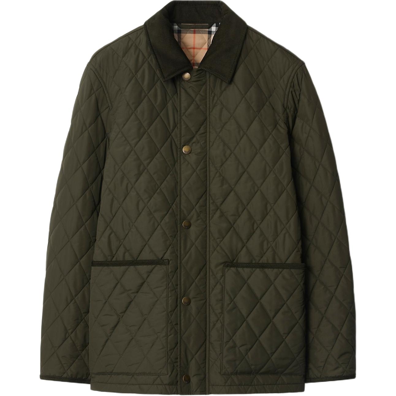 

Burberry Куртка с вельветовым стёганым воротником, Shale Green
