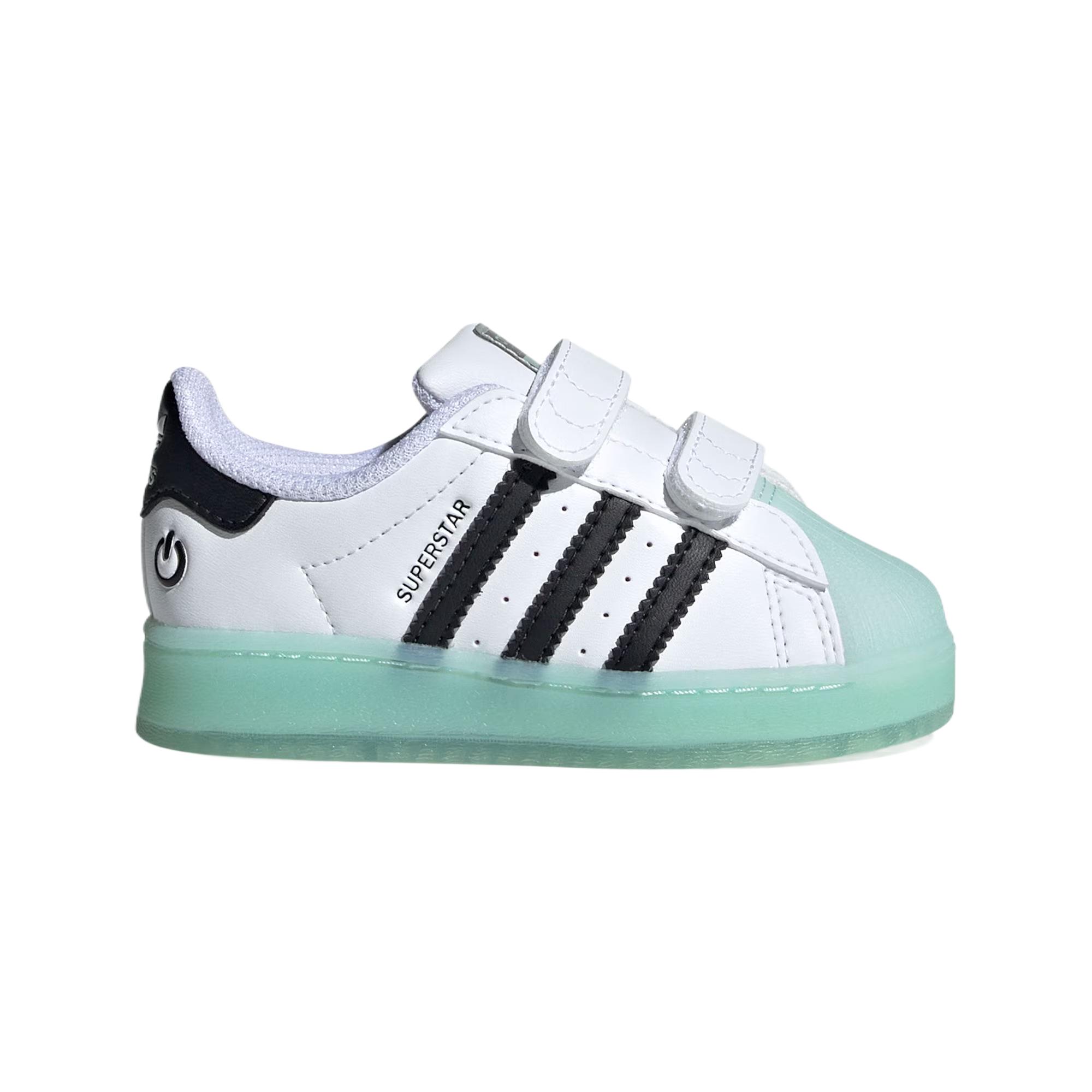 Superstar Series Low Top детские скейтбординг кроссовки детские Adidas, белый — фото 3