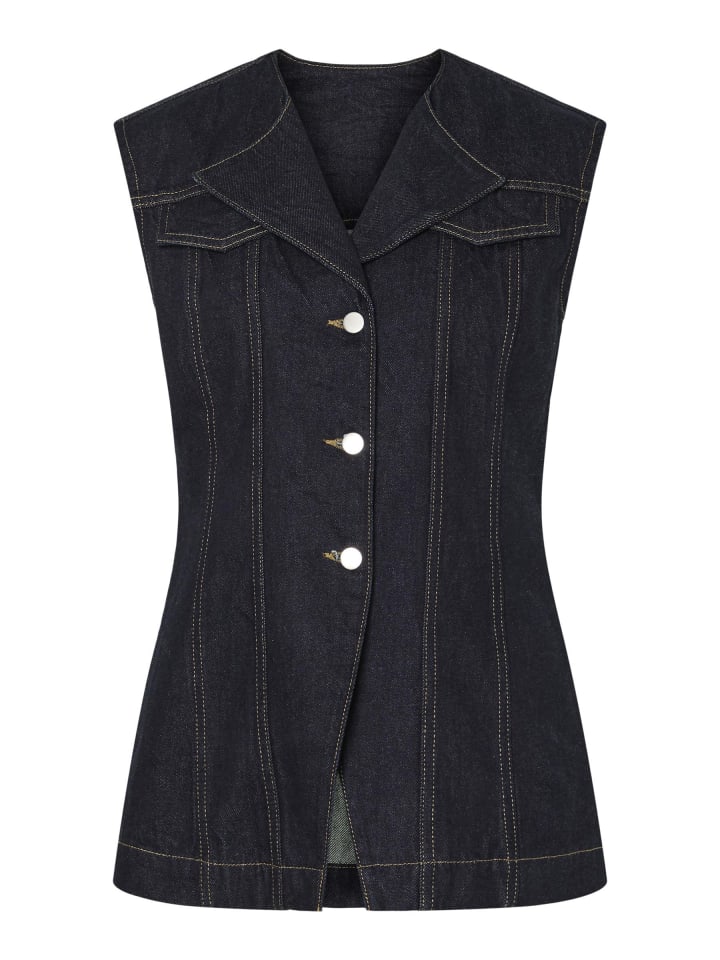 

Жилет Pieces, индиго