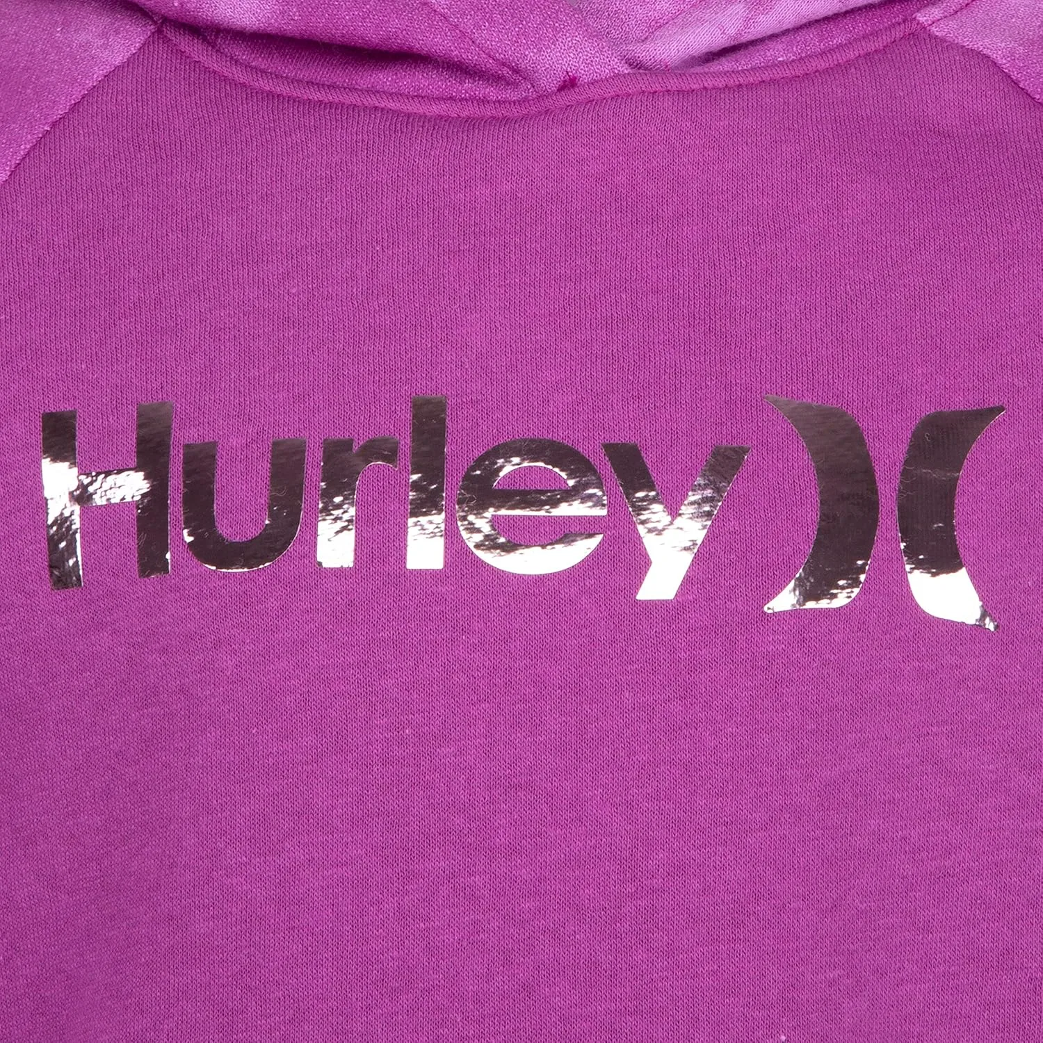 Детский худи Hurley One and Only с принтом, в комплекте с повязкой для волос, Bright Magenta/Tie Dye — фото 3