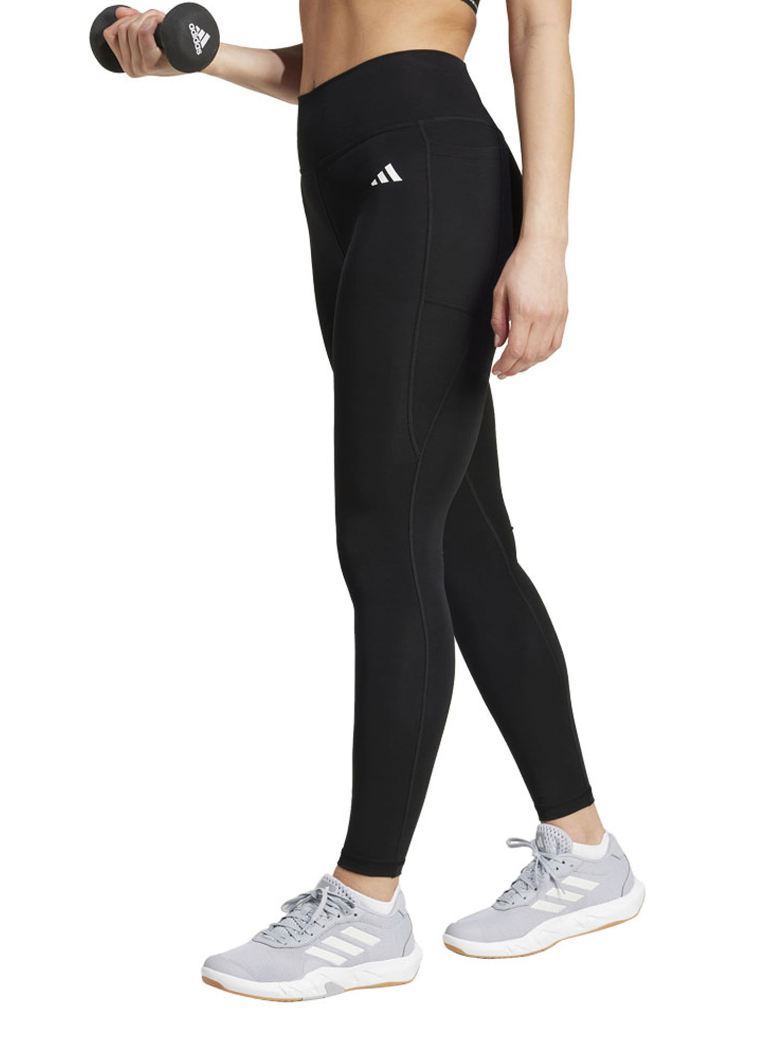 

Леггинсы legging optime essentials stash Adidas, черный