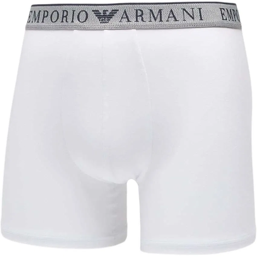Боксеры EMPORIO ARMANI EA7, 2 шт., белый+черный — фото 2