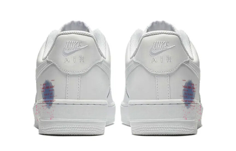 Кроссовки Nike Air Force 1 Skateboard Shoes Women's Low-Top White Blue — фото 4