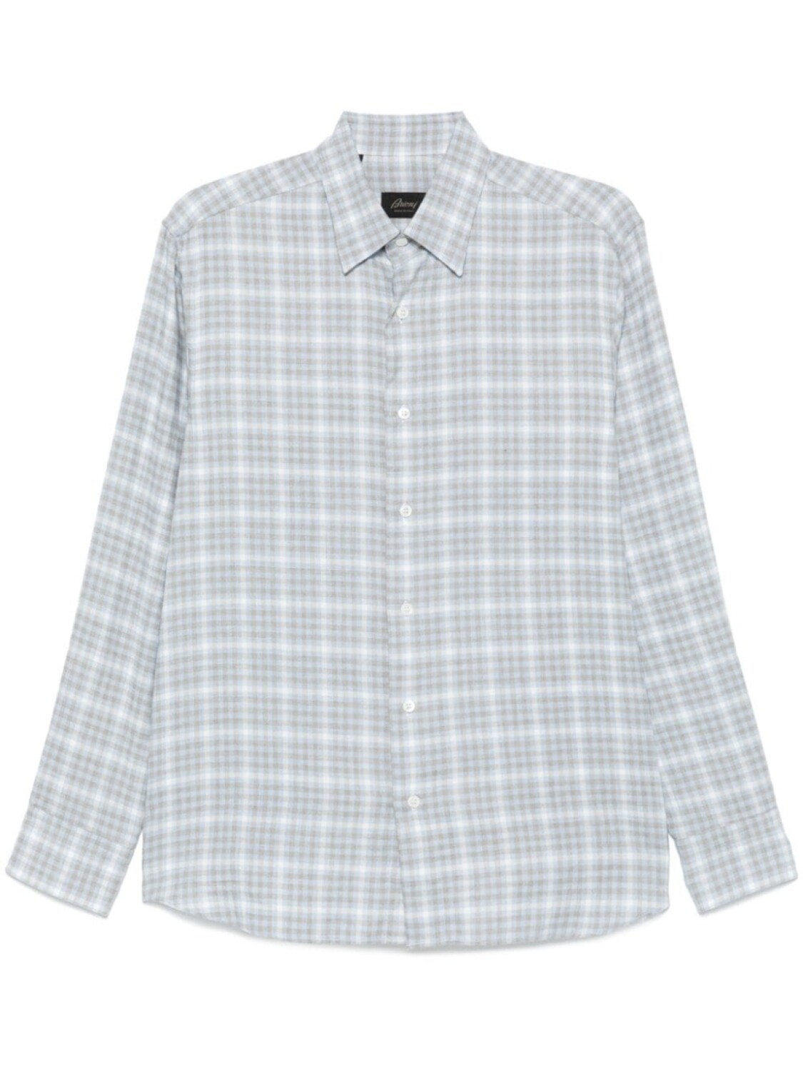 

Brioni рубашка Hidden, синий