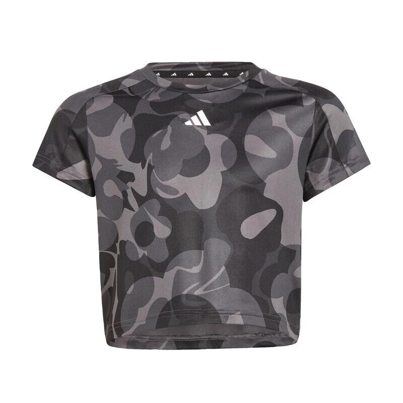 

Детская укороченная рубашка с сезонным принтом Essentials AEROREADY ADIDAS, цвет grau