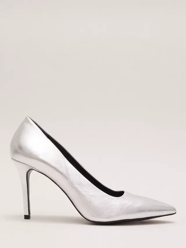 

Туфли-лодочки Phase Eight Metallic Leather Pointed, серебряный