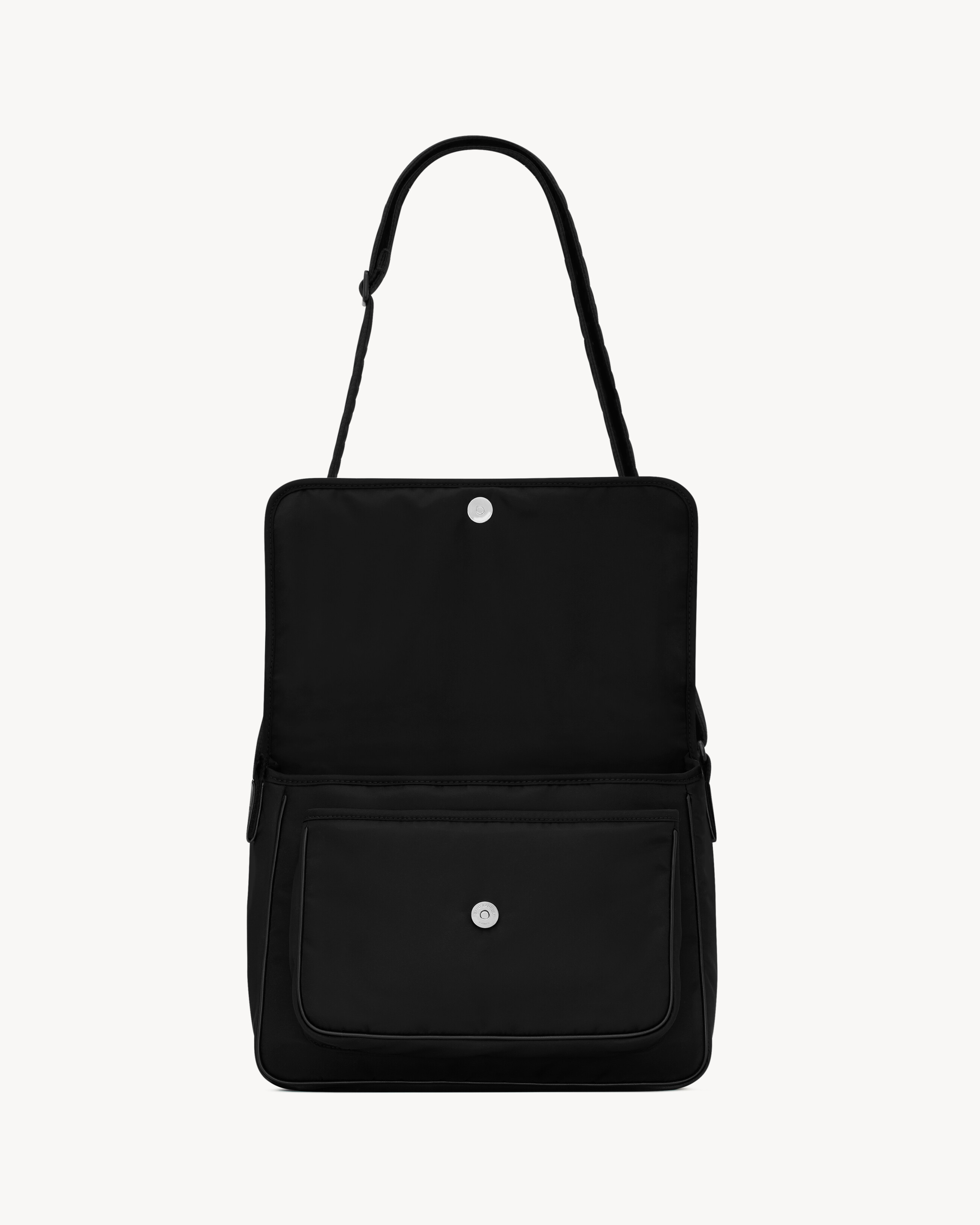 Сумка NIKI messenger из материала ECONYL Saint Laurent, черный — фото 4