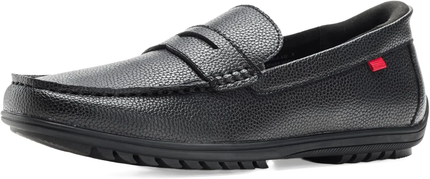 Лоферы повседневные Marc Joseph New York, черная зернистая кожа