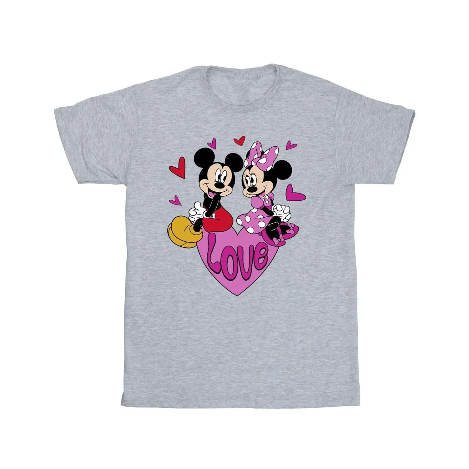 Детская футболка с Микки и Минни Маус Disney, серый