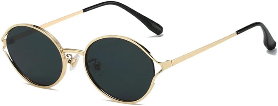 

Ретро круглые металлические мужские солнцезащитные очки, модные прозрачные градиентные панк-очки, женские солнцезащитные очки с защитой от УФ-излучения UV400 KTUCN, Golden Grey