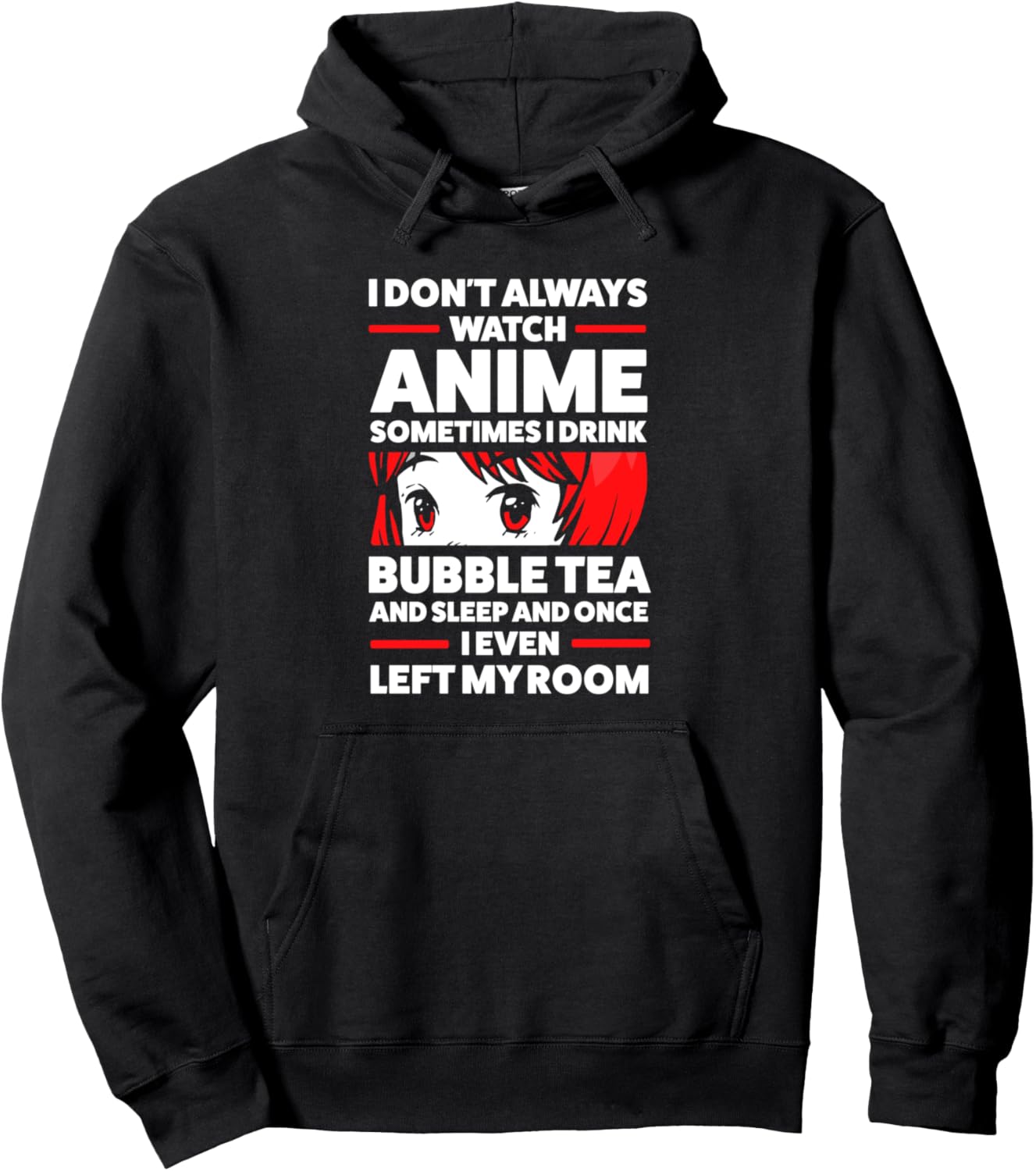 

Я не всегда смотрю аниме, иногда я пью. Худи для фанатов аниме Anime Fan Otaku Gifts, черный